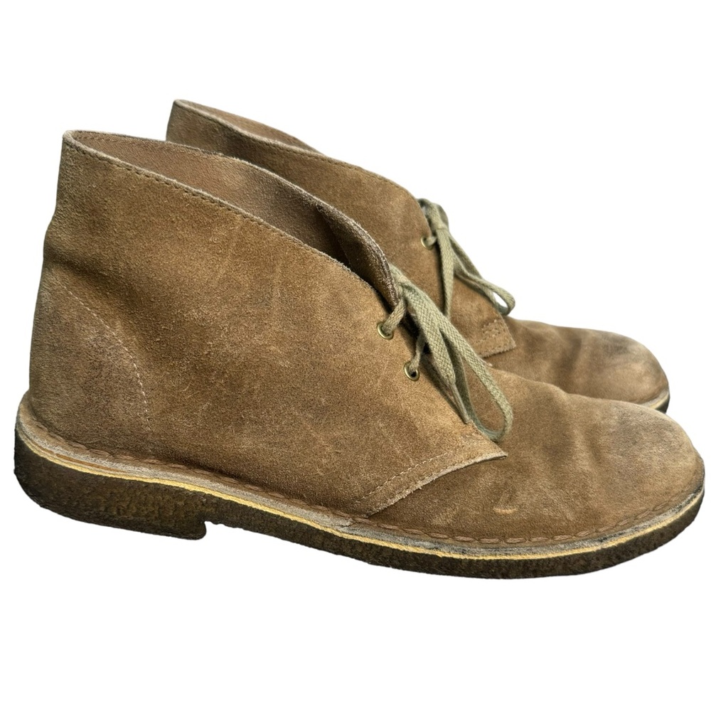 Clarks Desert Boots, Mens, Size 8.5, Stone/Tan